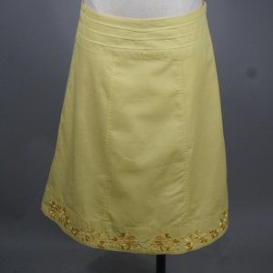 Available Cotton Skirt Large Yellow